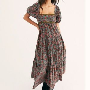 Free People Ashley Babydoll Floral Dress